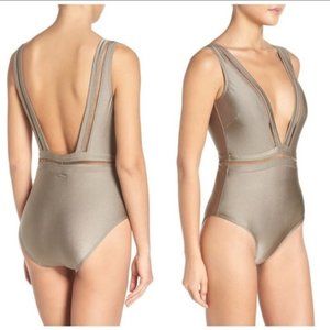 Ted Baker Starza Pointelle Deep V Swimsuit NWT